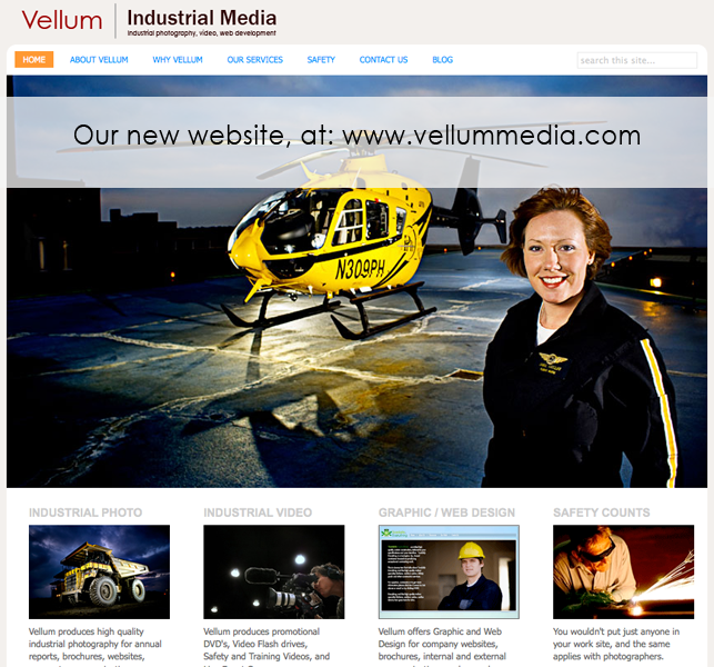 Vellum Industrial Media website